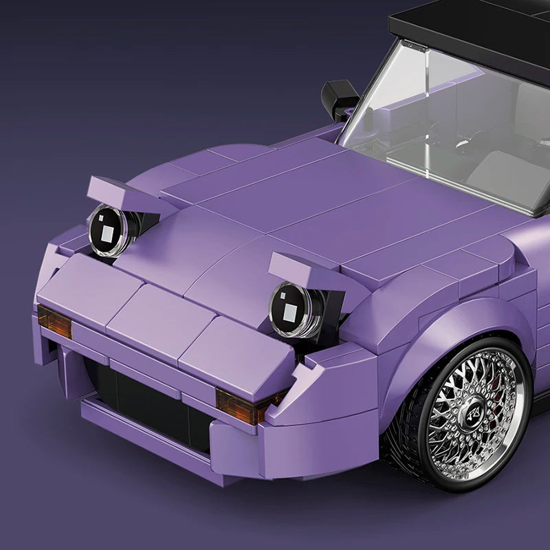 370 unidades - MOC técnico MIYATA: bloques de construcción de coches de carreras de velocidad PB8817