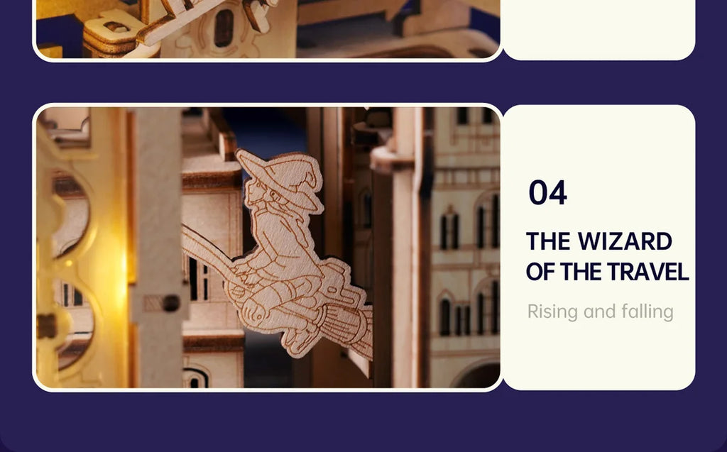 Robotime-rompecabezas de madera 3D, Kit de construcción de mármol, modelo de ciudad de Londres con luces, rompecabezas mecánico DIY para adultos y adolescentes