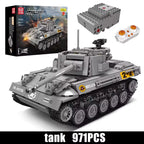 Mould King-tanque militar M18 Hellcat 20032, bloques de construcción, Control remoto, montaje de modelo