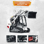 1366 Uds RC Bobcat Skid Steer Loader bloques de construcción coches técnicos