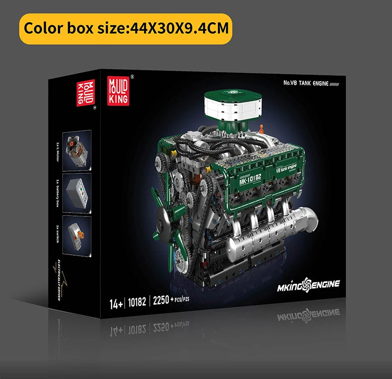Mould King 10182: motor V8 para automóviles