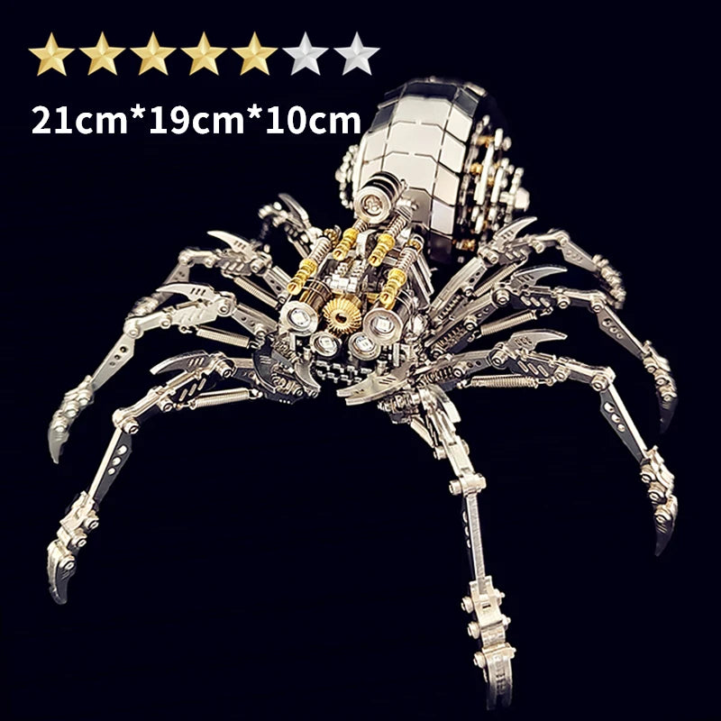 Microworld rompecabezas de Metal 3D Animal Spider King Plus versión modelo rompecabezas DIY Kits de montaje