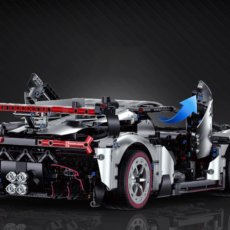 4016 Uds. Bloques de construcción técnicos de supercoche Ramb MOC 10532 1:8 coches de carreras