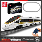 Mould King 12015 Tren técnico de juguete, locomotora RC Fuxing EMU