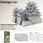 Piececool-rompecabezas de Metal 3D, Kits de modelos de ensamblaje de Castillo Himeji-jo
