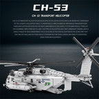 2193 Piezas, Bloques de Construcción del Helicóptero de Transporte CH-53E Sea Stallion, Modelo Militar