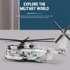 2193 Piezas, Bloques de Construcción del Helicóptero de Transporte CH-53E Sea Stallion, Modelo Militar
