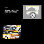 3887 Uds. Deporte Quattro S1 grupo B 1984 bloques de construcción velocidad técnica vehículo de carreras