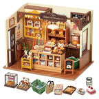 Robotime Rolife Becka's Baking House Rompecabezas 3D DIY Kit de casa de muñecas en miniatura Regalo increíble para niños DG161
