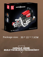 Mould King 10188 juguetes técnicos de motor de coche motorizado STR 13 Fórmula Uno bloques de construcción de motor juego de ladrillos