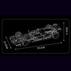 Mould King 13209 juguetes de coches técnicos el coche de carreras FE SF-24