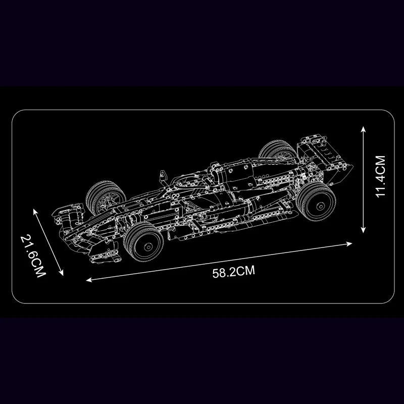 Mould King 13209 juguetes de coches técnicos el coche de carreras FE SF-24