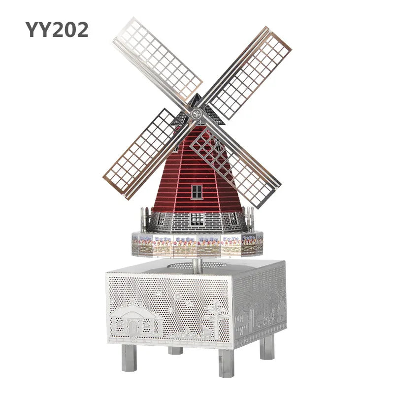 Microworld rompecabezas 3D regalo constelación amor tema caja de música giratoria Kits DIY rompecabezas