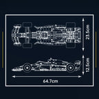 Mould King 13207 juguetes de coche técnico MOC RB20 coche de carreras montaje de bloques de construcción modelo de coche Fomular