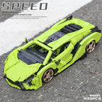 Mould King-bloques de construcción de coches técnicos para niños, juguete de ladrillos para armar coche de carreras deportivo Sian