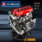 Mould King 10235 juguetes técnicos de motor de coche motorizado MMC L4