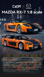 Cada 1:8 diseño MOC Artemy Zotov coche de carreras Mazda RX-7 RC