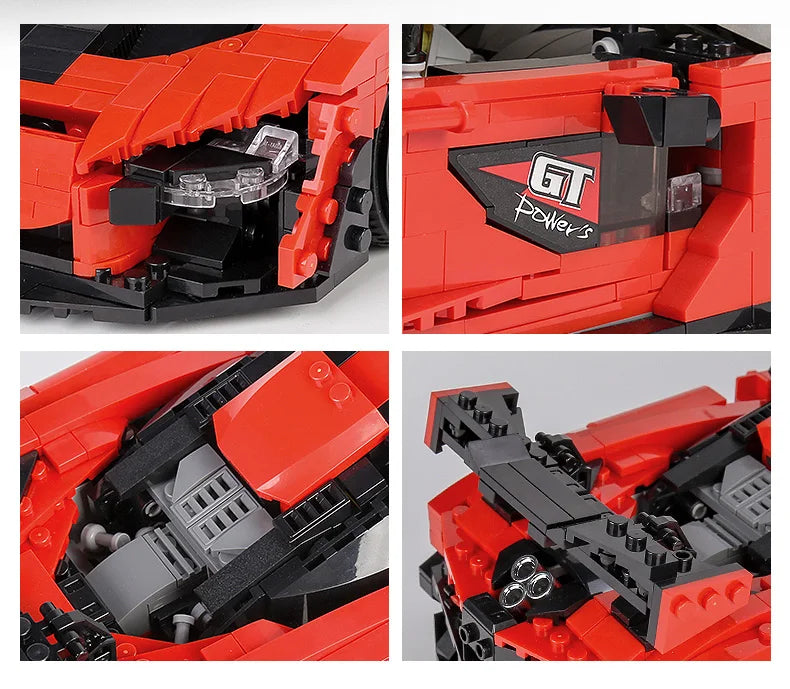 Mould King 10007, bloques de construcción de automóviles técnicos