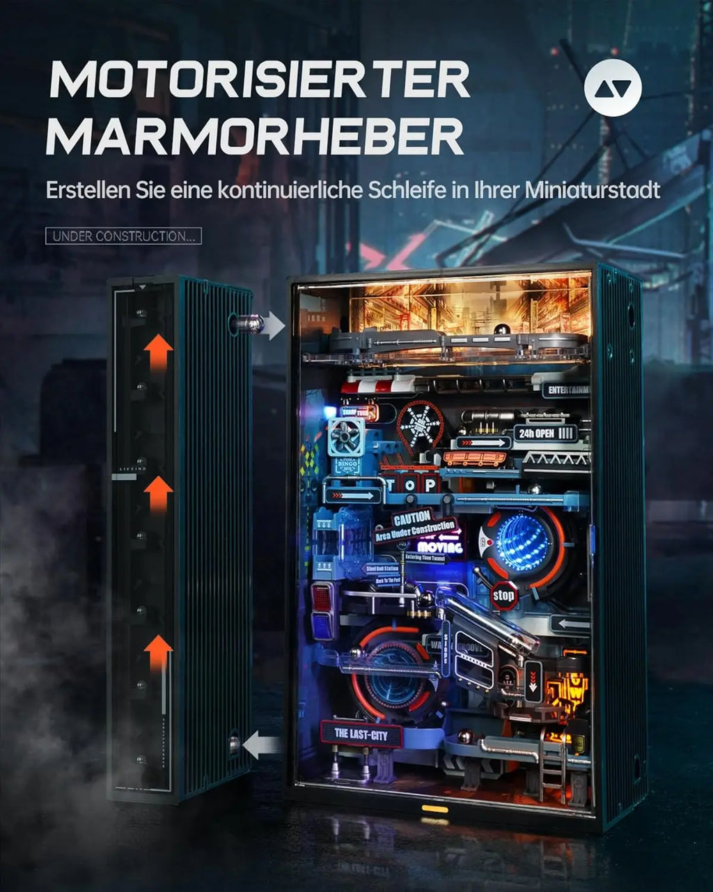Robotime Rokr-Juego de juguetes de construcción del mundo paralelo, Kits de modelos de carrera de mármol, 130 Uds., Kit de vástago de rompecabezas cerebral, pasatiempos DIY para hombres y mujeres MR01S