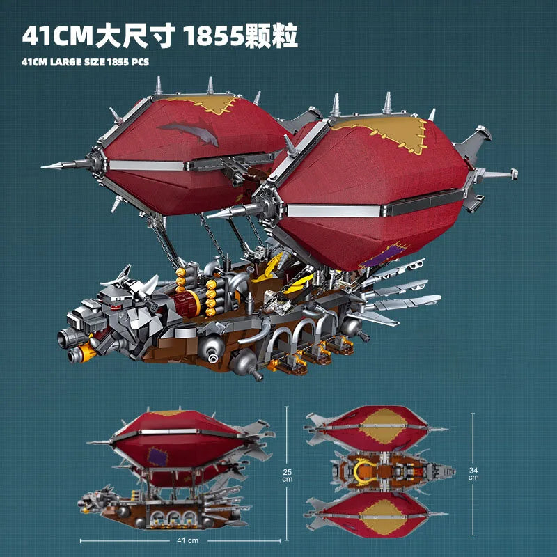 JIESTAR-modelo de nave aerostática de Gunship juguete creativo DIY