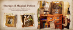 Robotime-Kit de casa en miniatura DIY, kit de estudio mágico con LED y muebles, Kit de construcción de modelo de casa de muñecas de madera, regalo para adultos