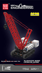 Mould King 17046 juguetes técnicos para coche, Wacker de Control remoto, grúa Crawer 16000, juego de bloques de construcción de ladrillos