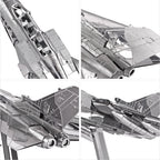 Piececool-rompecabezas de Metal 3D para adultos, chorros de combate Tornado, juguete artesanal, rompecabezas, Kits de modelos