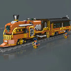 Mould King 12046 Tren técnico de juguete, tren Steampunk motorizado