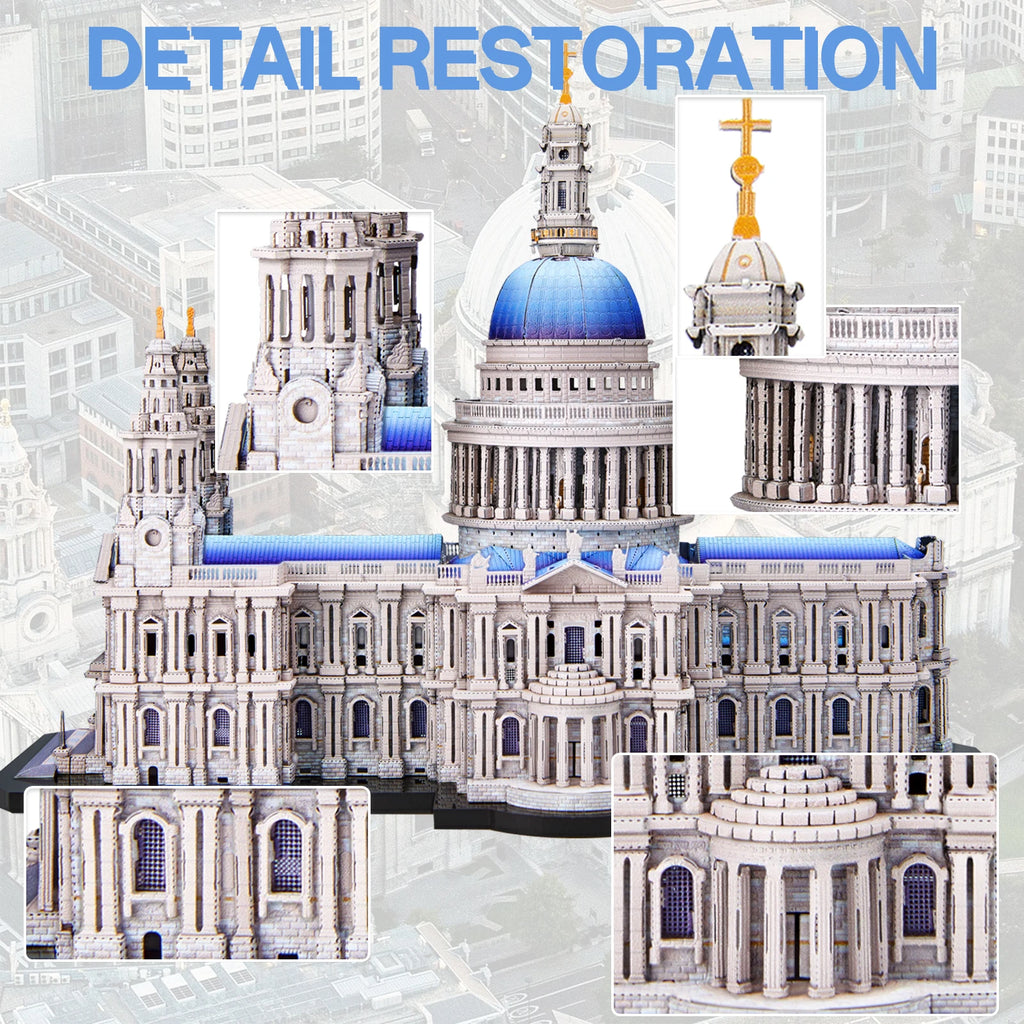 Piececool-Kits de modelos de Metal 3D, rompecabezas 3D de Metal de la catedral de San Pablo, Kit de manualidades para decoración del hogar, los mejores regalos