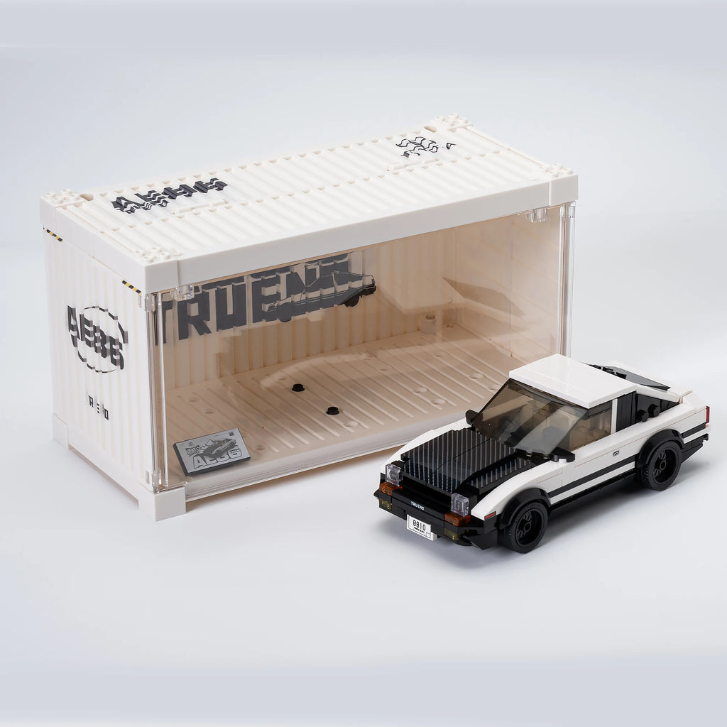 Bloques de construcción de automóviles deportivos AE86 con contenedor de exhibición PB8810