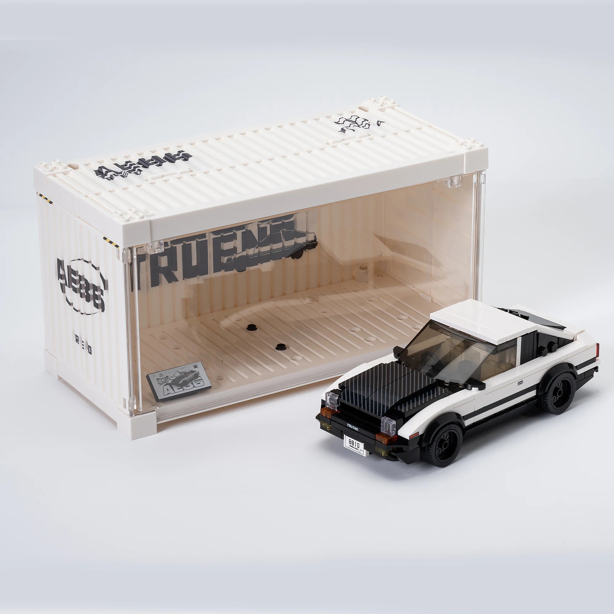 Bloques de construcción de automóviles deportivos AE86 con contenedor de exhibición PB8810