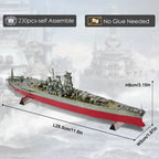 Piececool: rompecabezas metálicos en 3D, kits de montaje del acorazado Musashi
