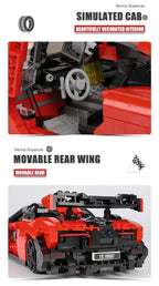 Mould King 10007, bloques de construcción de automóviles técnicos