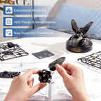 Robotime Rokr-rompecabezas 3D de Metal Stag Beetle, juegos de estilo Punk, regalo de cumpleaños, diseño mecánico de fácil montaje, Juguetes DIY, MI03