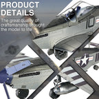 Piececool-rompecabezas 3D Kits de construcción de modelos de Metal de avión