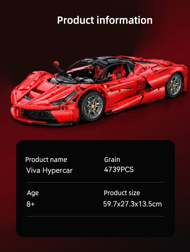 Cada 4739 Uds. Coche de carreras técnico de ciudad modelo Hypercar