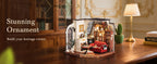 Robotime Rolife Catherine's Living Room DIY Kit de casa en miniatura Kit de construcción de modelo de casa de muñecas de madera con LED y muebles DG175
