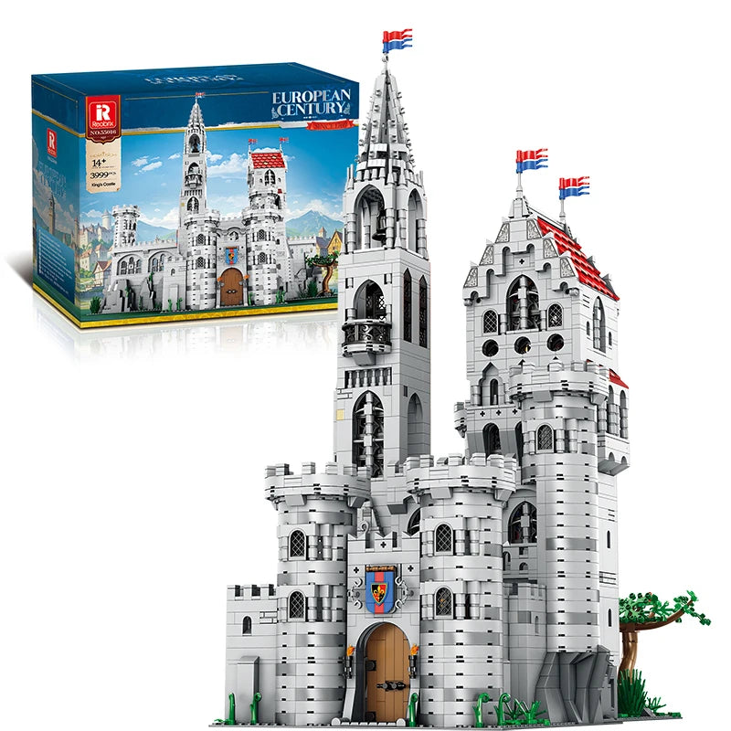 3999 Piezas de Bloques de Construcción de Castillo Medieval Europeo, Modelo de Castillo de Caballeros