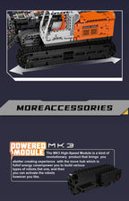 Mould King- ensamblaje de modelo de cargador motorizado, camión