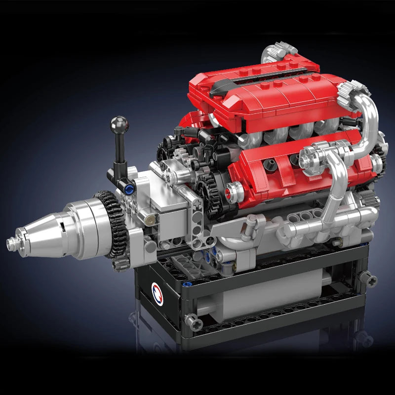 Mould King 10204 juguetes técnicos de motor de coche el nuevo coche deportivo Motorzied FE V8