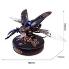 Robotime Rokr-rompecabezas 3D de Metal Stag Beetle, juegos de estilo Punk, regalo de cumpleaños, diseño mecánico de fácil montaje, Juguetes DIY, MI03