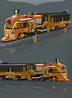 Mould King 12046 Tren técnico de juguete, tren Steampunk motorizado