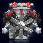 Mould King 10169 conjunto de bloques de construcción de motor motorizado V12, juego de ladrillos de coche de carreras