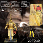 Piececool-Kits de construcción de modelos, rompecabezas de armadura antigua china