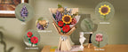 Robotime Rowood Ramo de flores de madera Rompecabezas de madera 3D Kits de manualidades de madera para adultos Decoración del hogar