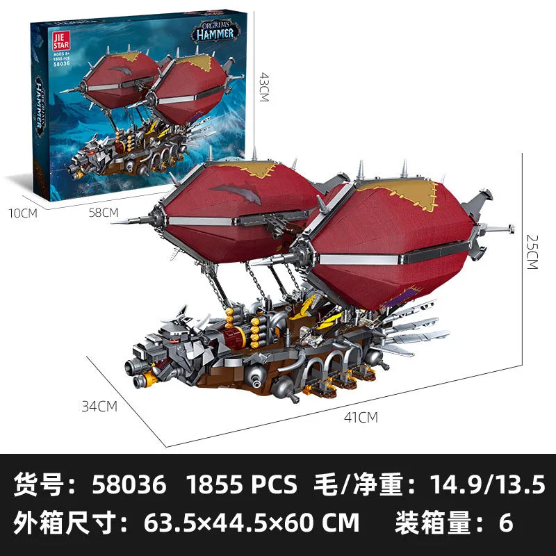 JIESTAR-modelo de nave aerostática de Gunship juguete creativo DIY