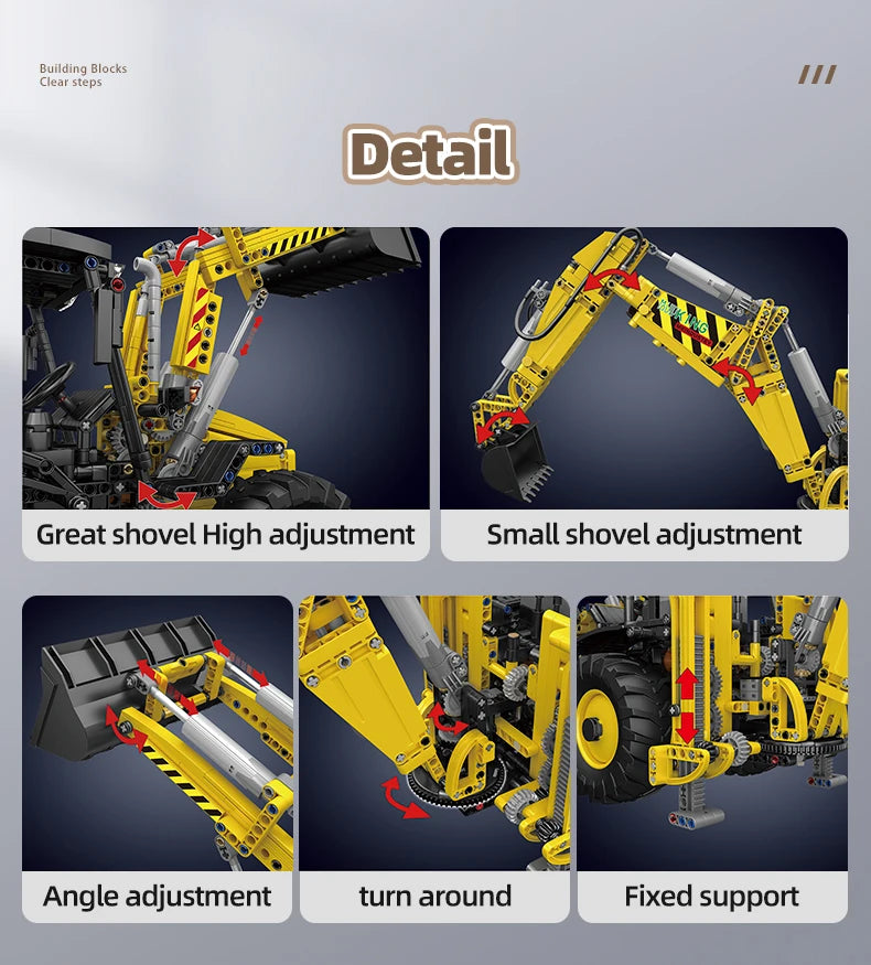 Mould King 17036 camión de bloques de construcción técnico juego de Bulldozer motorizado montaje ingeniería