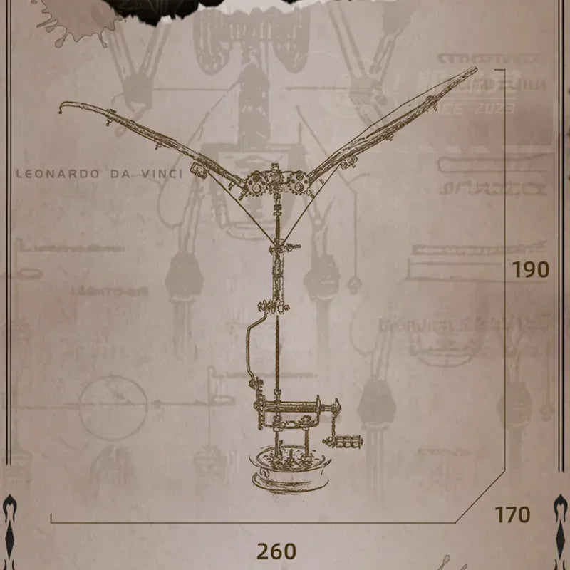 Rompecabezas 3D de ala de dragón, Kit de Metal, Kits de construcción de modelos Diy, montaje DIY, rompecabezas mecánicos Steampunk