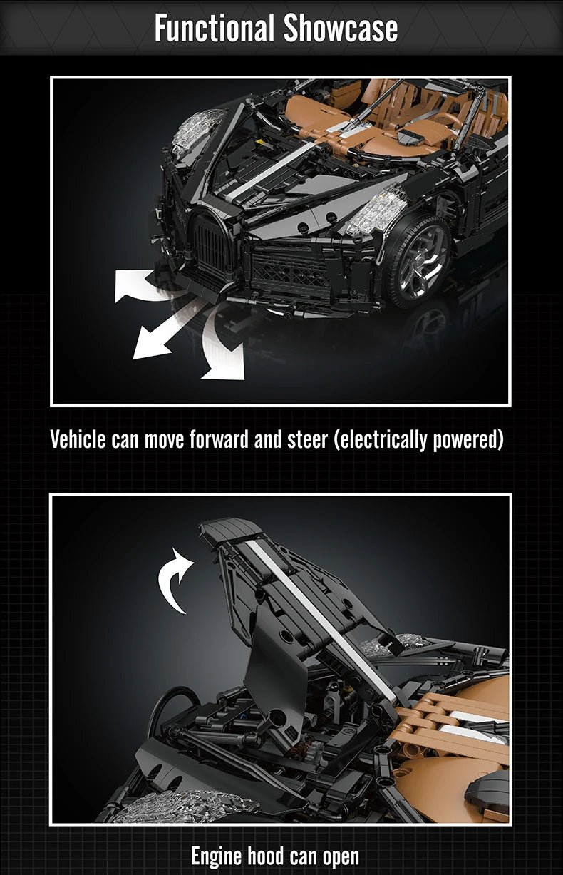 Mould King-bloques de construcción de coche técnico para niños, juguete de modelo de coche de carreras deportivo con Control remoto