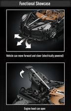 Mould King-bloques de construcción de coche técnico para niños, juguete de modelo de coche de carreras deportivo con Control remoto